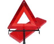 Reflective folding safety triangle